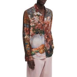 Overhemd - Multicolor - Lange Mouwen - Ruitpatroon - Regular Fit