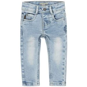 Koko Noko Jongens Jongens Light Blue met Logo Label Jeans, blue jeans, 9 Maanden