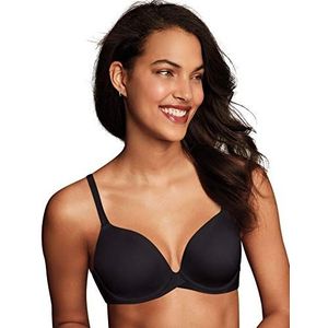 Maidenform Dames One Fabulous Fit 2.0 Half Cup BH, Zwart, 90E