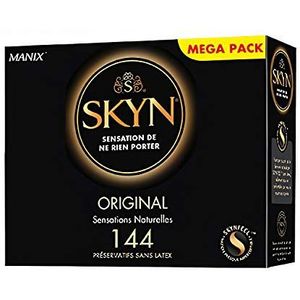 SKYN Originele condooms ultra zacht, latexvrij, 40 stuks, oud model, zwart, 40 stuks (Confezione da 1)
