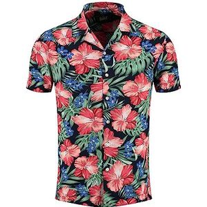 KEY LARGO MSH Curacao Overhemden met korte mouwen voor heren, Navy (1200), XL