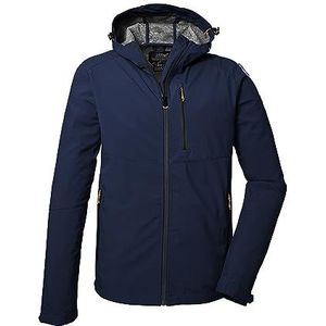 killtec Heren Softshelljas/outdoorjas met capuchon KOS 259 MN SFTSHLL JCKT, dark blue, M, 41367-000