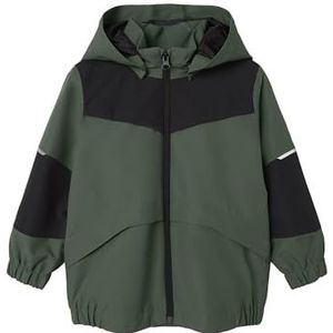NAME IT Unisex NMNMATCH10 Jacket 1FO All-weather jas, Thyme, 110, thyme, 110 cm