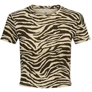 ONLY Onlelina Life S/S AOP Top Jrs, schelp, M dames, Schelp, M