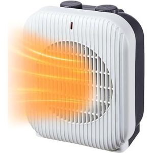Avilia Compacte tafelventilatorkachel van 1000/2000 W met 2 verwarmingssterktes, veelzijdig en comfortabel voor elke ruimte van 25,5 x 20 x 13 cm, veilig dankzij oververhittingsbeveiliging