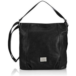 s.Oliver (Bags Shoulder Bag 39.407.94.7199 dames schoudertassen 38x35x14 cm (B x H x D), Zwart Zwart Zwart Zwart 9999