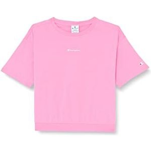Champion Legacy American Classics-Small Logo Crop S/S T-shirt, roze, 15-16 jaar meisjes en meisjes