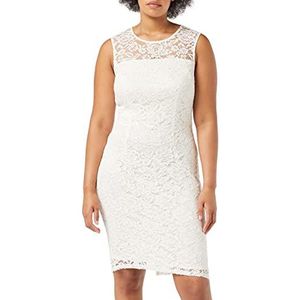 Gina Bacconi Damesjurk met koord en kant, cocktailjurk, Zomer Ivoor, 36 NL