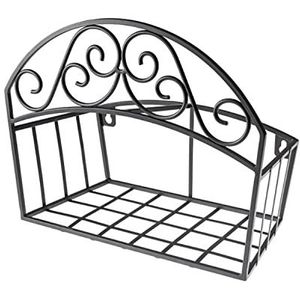 Liberty Garden 241 Decoratieve zwarte tuinplank slanghanger/butler, 14 x 6,7 x 11,5