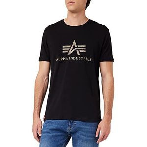 Alpha Industries 3D Camo Logo T-shirt voor heren Black/Woodland