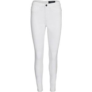 Noisy May NOS DE Dames NMCALLIE HW Skinny BW BG NOOS Jeans, Bright White, 28/32, wit (bright white), 28