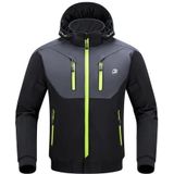 BORLENI - Motorjack - Zwart - Winter - Met CE-beschermers - Uitneembare Binnenvoering - Waterafstotend - Winddicht