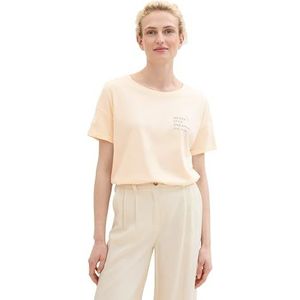 TOM TAILOR T-shirt voor dames, 28130 - Soft Buttercream, 3XL