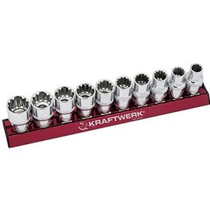Kraftwerk 330990 10-delig COMBI-dopsleutelset Magalu 1/2 inch