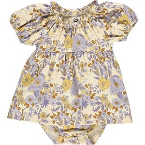 Müsli by Green Cotton Cardamine S/S Dress Body trainingsondergoed voor baby's, meisjes en meisjes, Calm Yellow, 74