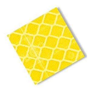 TapeCase 3431 reflecterende tape, 2,5 x 2,5 cm, geel, 25 stuks