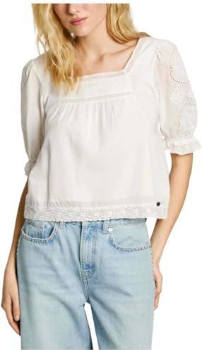 Blouse - Effen - Katoen - Losse Pasvorm - Kwartmouw