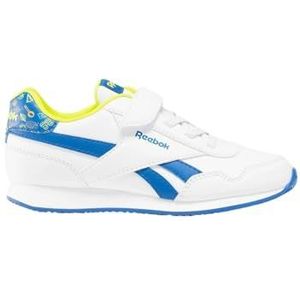 Reebok Royal CL Jog 3.0 1V schoenen, wit/vector blue/acidyellow, Wit Vectorblauw Acide geel, 34 EU