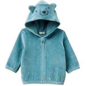United Colors of Benetton Babyjongens Giacca M/L 39mfa501c gebreide jas, blauw, 56 cm