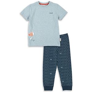 Sigikid Jongens Sigikid van biologisch katoen voor mini meisjes en jongens in de maten 86 tot 128 pyjamaset, grijs gemêleerd, 98 EU, gemengd grijs, 98 cm