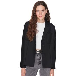 TRENDYOL Blazer - Brown - Regular, zwart, 36