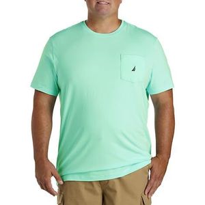 Nautica Men's Big and Tall Solid Crew Neck Short Sleeve Pocket T-Shirt