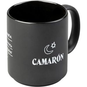 Grupo Erik Keramische mok - Camaron | 35 cl / 350 ml / 11 oz - 3,9 x 3,2 inch / 10 x 8 cm | Koffiemok, theemok, coole mokken | Camarón de la Isla, muziekgeschenken