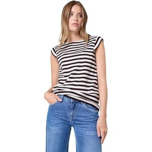 Street One - Studio - Gestreepte Jersey Top - Rood