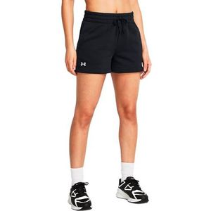 Under Armour - Rival Fleece Shorts - Shorts - Zwart/Wit - Polyester