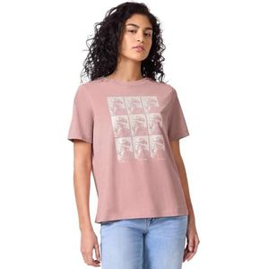 Street One Studio - Shirt - Roze - Dames - Korte Mouwen - Fotoprint