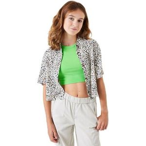 Garcia Kids Meisjesshirt met korte mouwen, Soft Kit, 128 cm