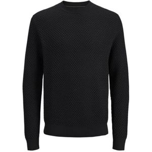 Jack & Jones - JPRBLUBARKLEY KNIT CREW NECK - Gebreide Trui - Zwart