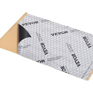 VEVOR 47-delige set isolatiematten voor de auto, 4,8 m², anti-drunmat, 248,9 x 398,8 mm, voertuigisolatie, 50 ml (1,3 mm), dikte aluminiumfolie, geluidsisolatiemat, hittebestendig, geluidsisolatie,