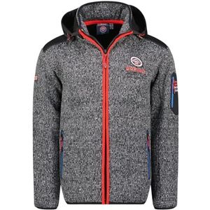 Geographical Norway Uland Heren Dikke Fleece Warme Rits voor Heren - Sweatjack Winter Warm Heren Zacht - Sweatshirt met Lange Mouwen - Ideaal Herfst Winter (Zwart XL), Zwart, XL