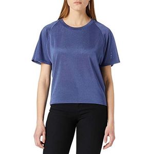 Desigual T-shirt met volantes mouwen voor dames, blauw, S