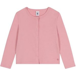 PETIT BATEAU - Vest - Roze - Katoen - Fijn Tricot - Ronde Hals
