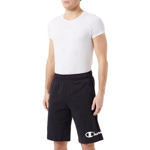Champion Legacy Icons Pants - Maxi-logo PRO Jersey Bermuda Shorts, Zwart, XL Heren SS24, Zwart, XL