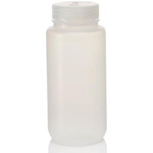 Nalgene 2105-0016 Polypropyleen Copolymeer Lab Kwaliteit Brede Mondfles met Polypropyleen Schroef Type Sluiting, 500ml Capaciteit (Case of 48)