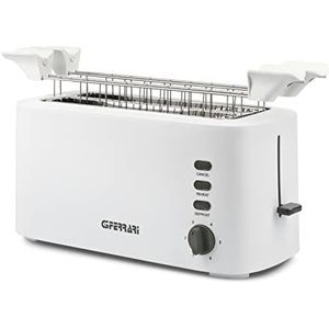 G3 Ferrari G10142 Broodrooster grote sneden ""Essential Toast"", 1500 W, 4 toast, wit
