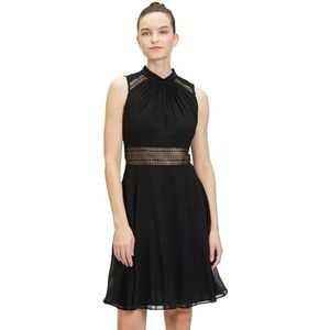 Vera Mont Cocktailjurk voor dames met kant, zwart, 34