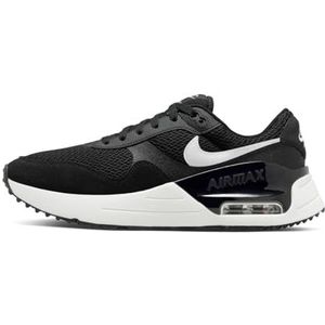 NIKE Air Max Systm Sneaker voor heren, Zwart Wit Wolf Grijs, 44.5 EU