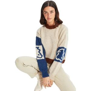 Trendyol Acryl Trui - Beige - Regular M Beige, Beige, M
