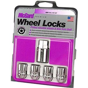 McGard 24157 Chrome Cone Seat Wielsloten (M12 x 1,5 schroefdraadgrootte) - Set van 4