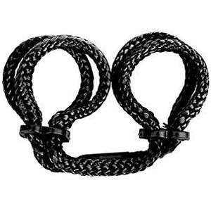 TOPCO Japanse Silk Love Rope Wrist Manchetten, zwart, per stuk verpakt