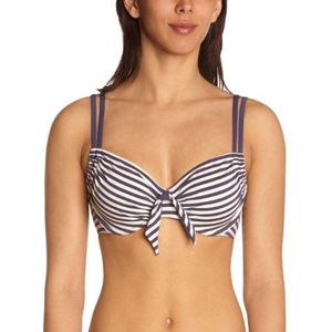 Bestform Saint Tropez Balconet bikinitop – gestreept – dames - grijs - 95D
