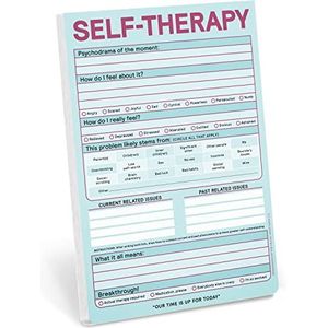 Knock Knock Zelftherapie pad, checklist notitieblok voor stapsgewijze stressverlichting (pastelversie), 15,2 x 22,9 cm