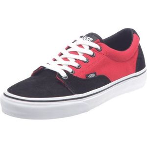 Vans kress herensneakers, Multicolore Black Red, 44 EU