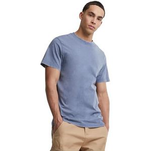 Build Your Brand T-shirt voor heren, Vintage blauw, M