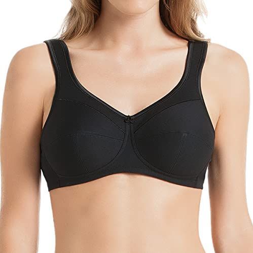 Anita Jana Everyday BH voor dames, ondoorzichtig, Zwart, 80G