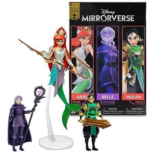 Disney Mirrorverse figurines Princess Pack Mulan, Belle (Fractured) & Arielle (Gold Label) 13-18 cm